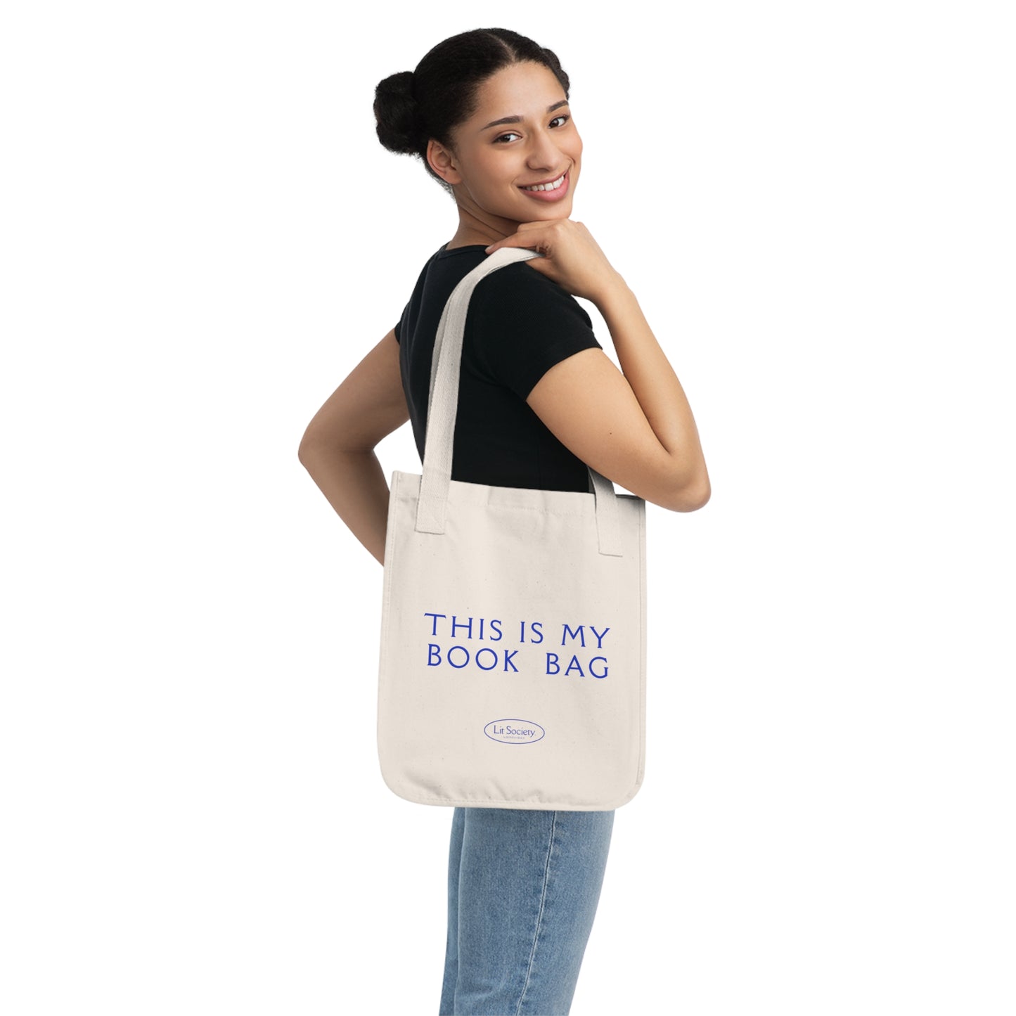 Lit Society Organic Canvas Tote
