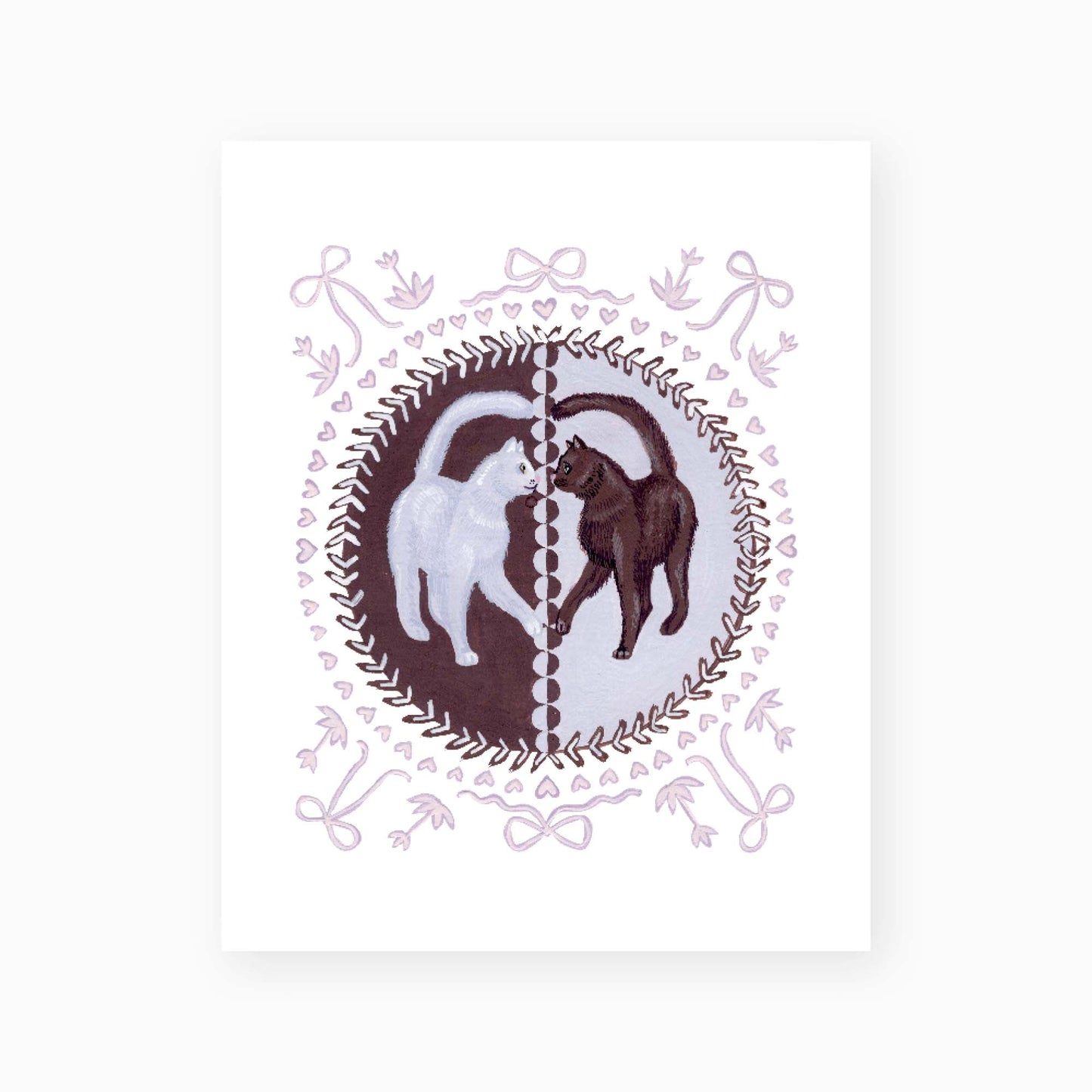 Twin Kittens Art Print