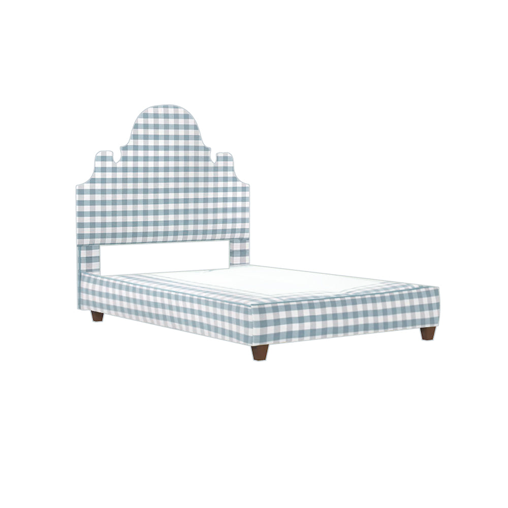 Charleston Bed - Denim Gingham