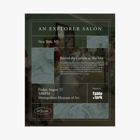 Explorer Salon: Behind the Curtain at The Met - NYC