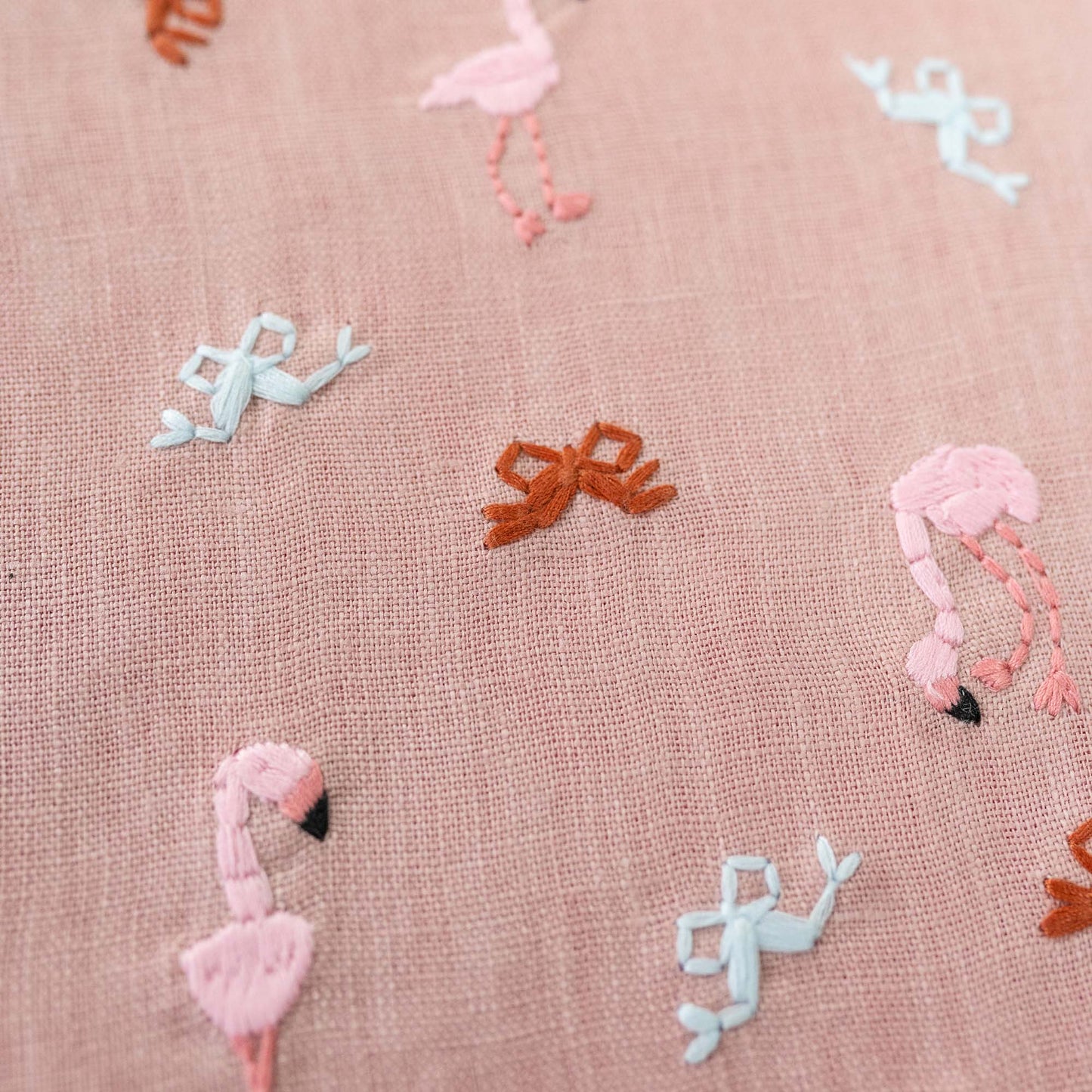 Bowing Flamingos Holiday Stocking