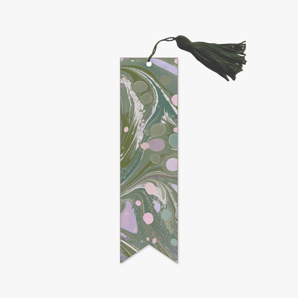 Vegan Leather Marbled Bookmark - Clover Ritual