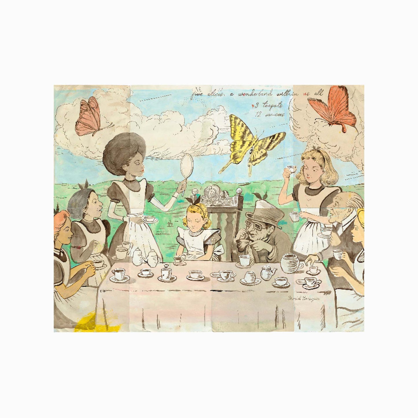 Alice's Infinite Looking Glass Art Print