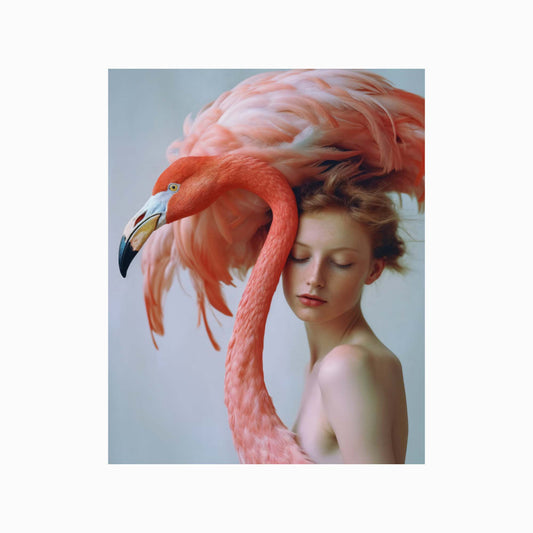 Flamingorphosis Art Print