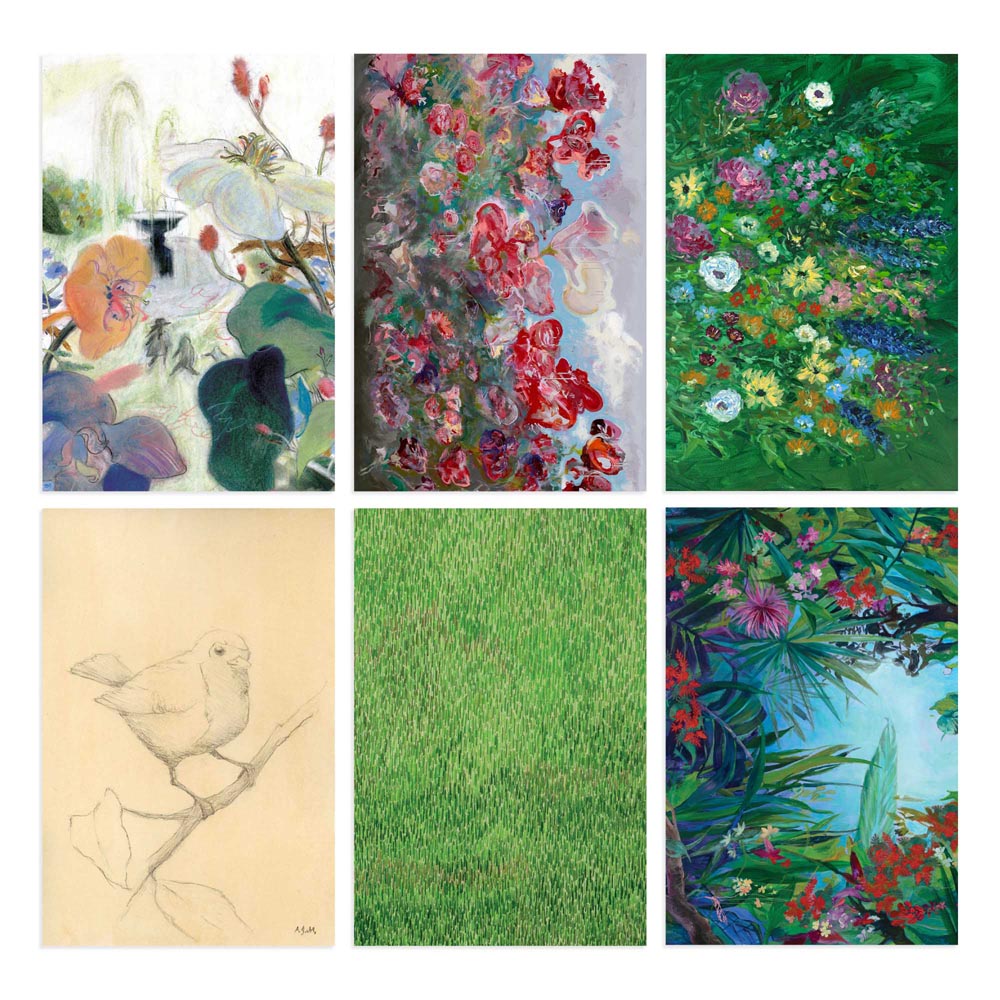 Inner Gardens Gift Wrap & Creative Papers Book