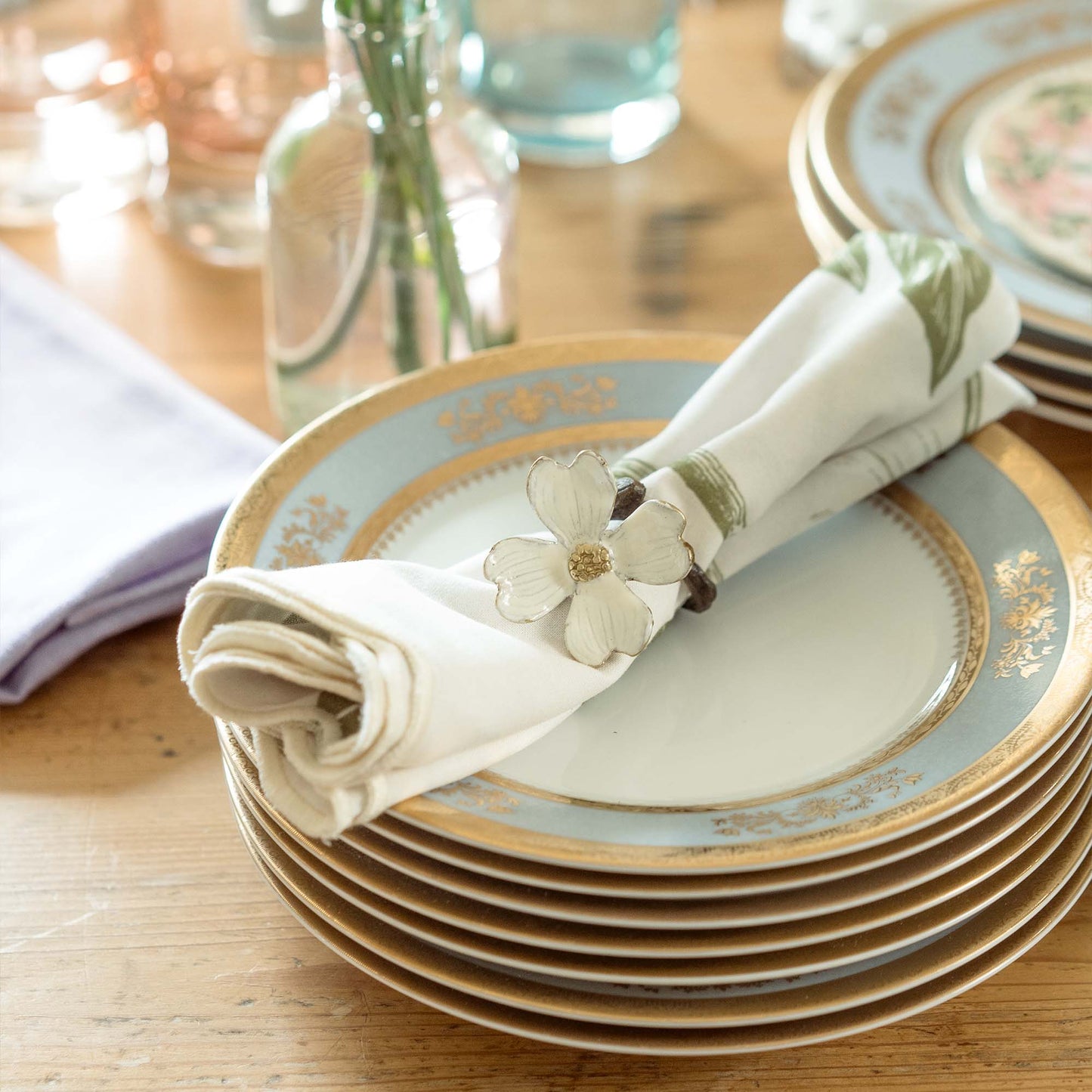 Storytime Dahlias Dinner Napkins
