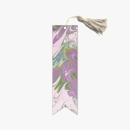 Vegan Leather Marbled Bookmark - Lotus Dream