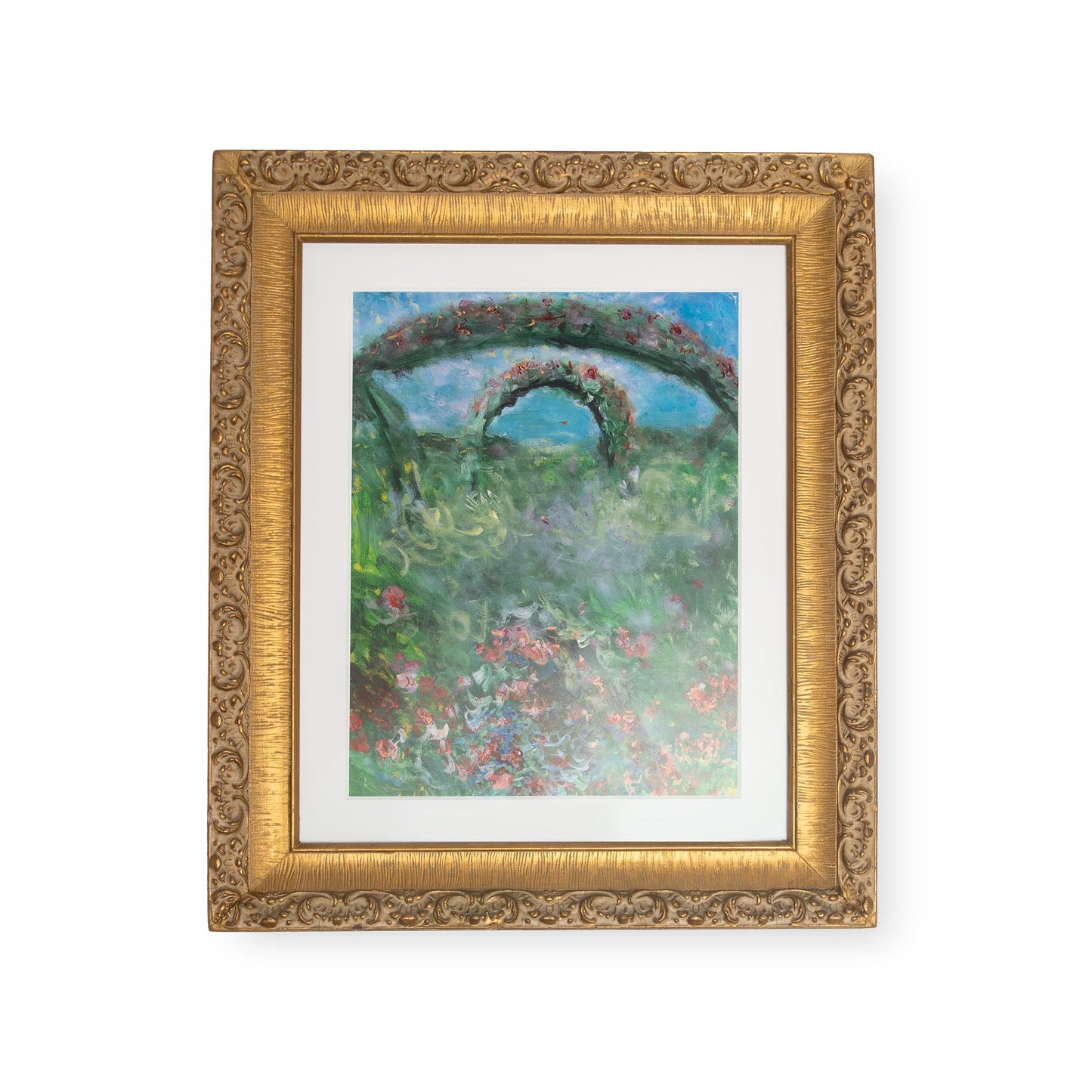 Monet Frame Featuring Garden In Bloom By Kim Ahonoukoun