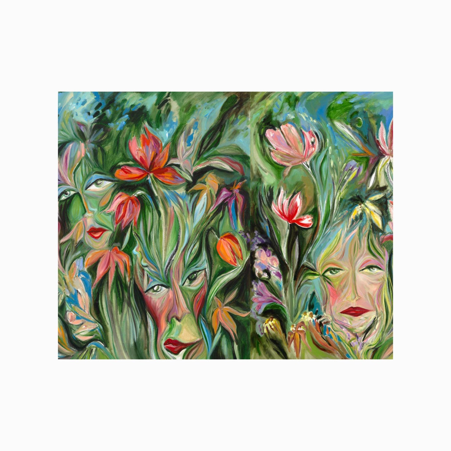A Gossip of Flowers Art Print