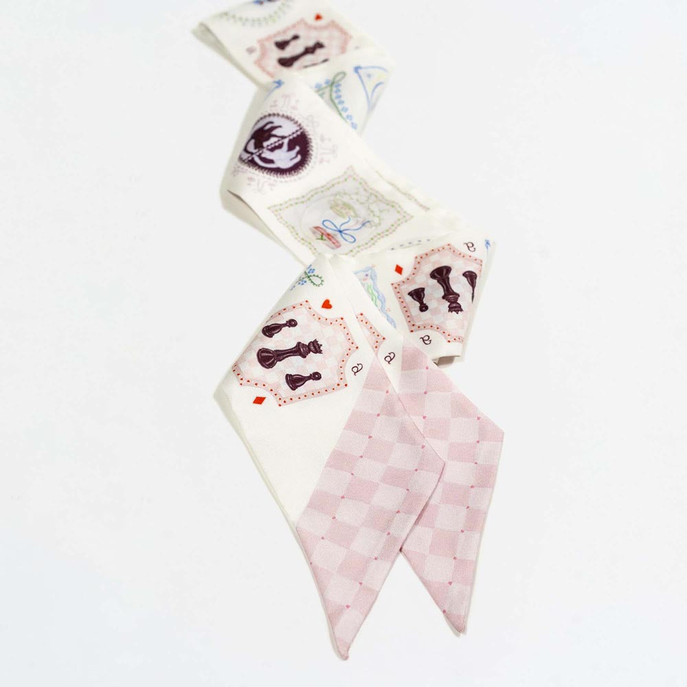 Wonderful Curiosities Silk Twilly Scarf