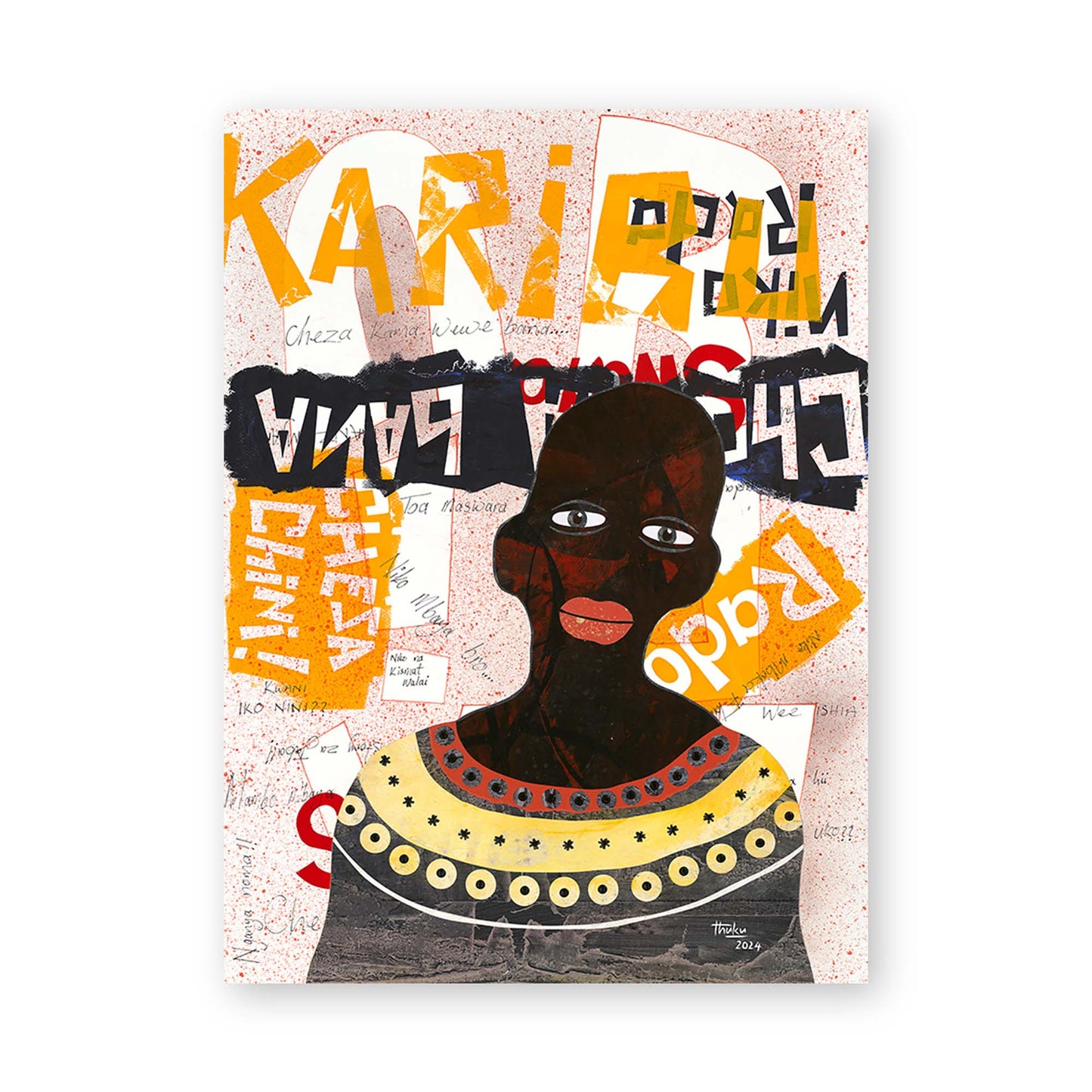 Untitled IV ('Kujibamba'/Having fun) by David Thuku
