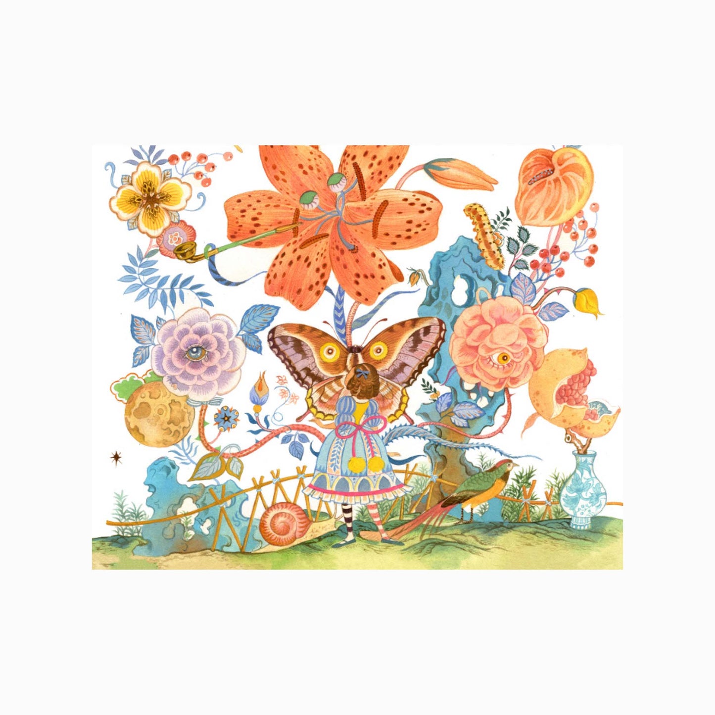 The Garrulous Flowers Art Print