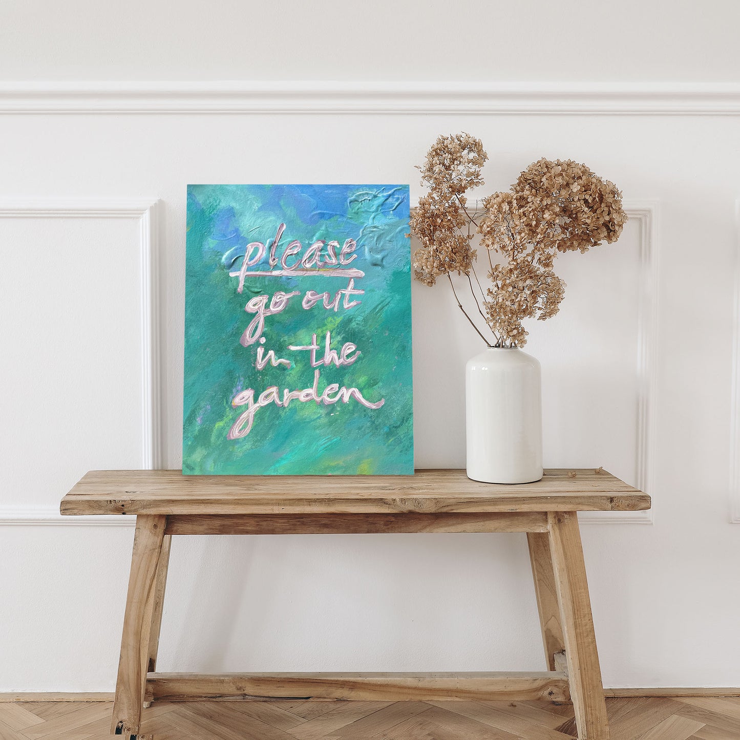 Please Go Out In The Garden Art Print 16x20