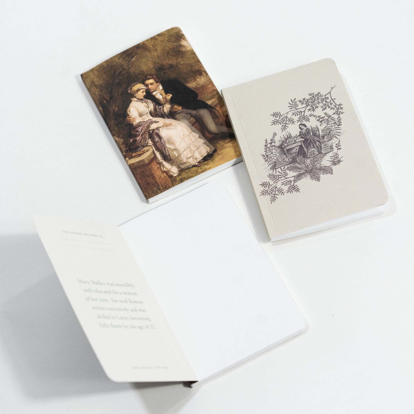 Set of 3 Pocket Journals - Portraits of Mary Shelley