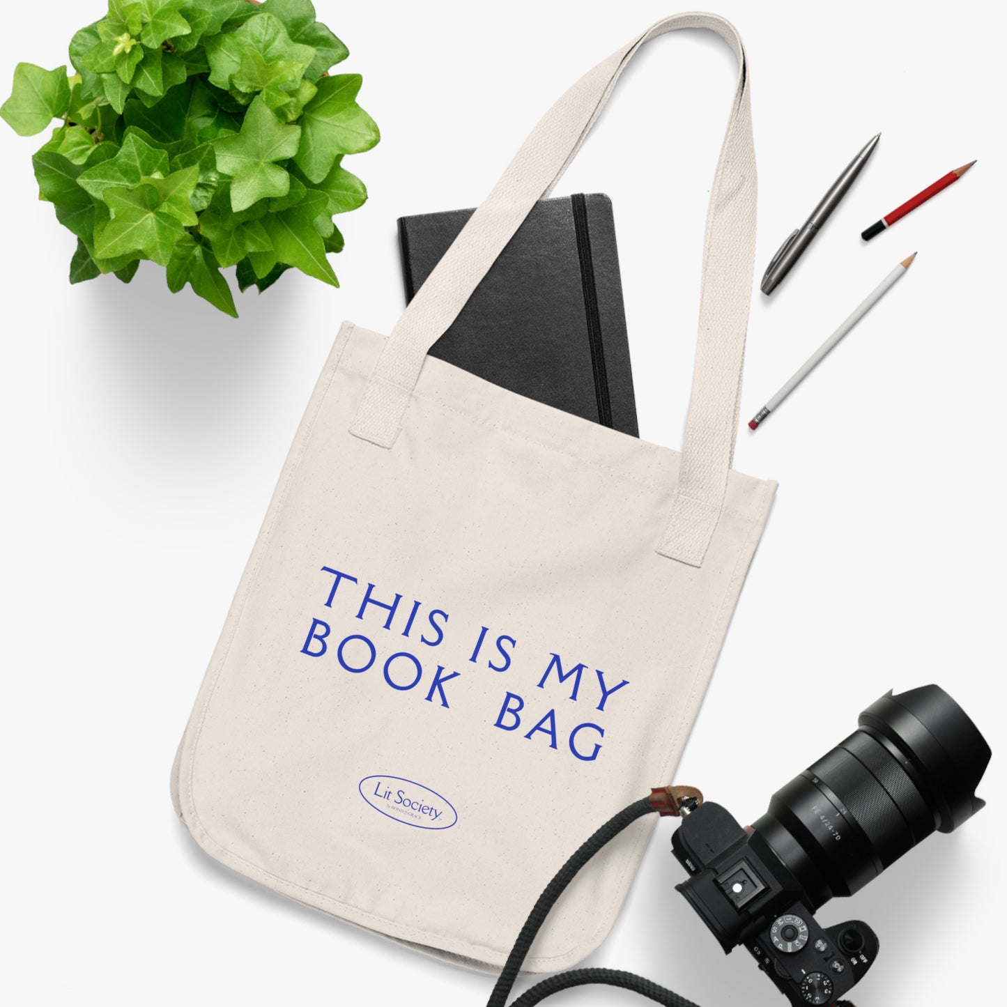 Lit Society Organic Canvas Tote