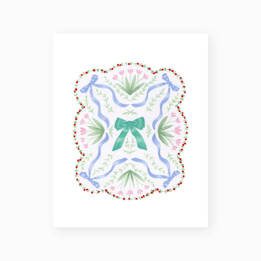 Bows & Blooms Art Print