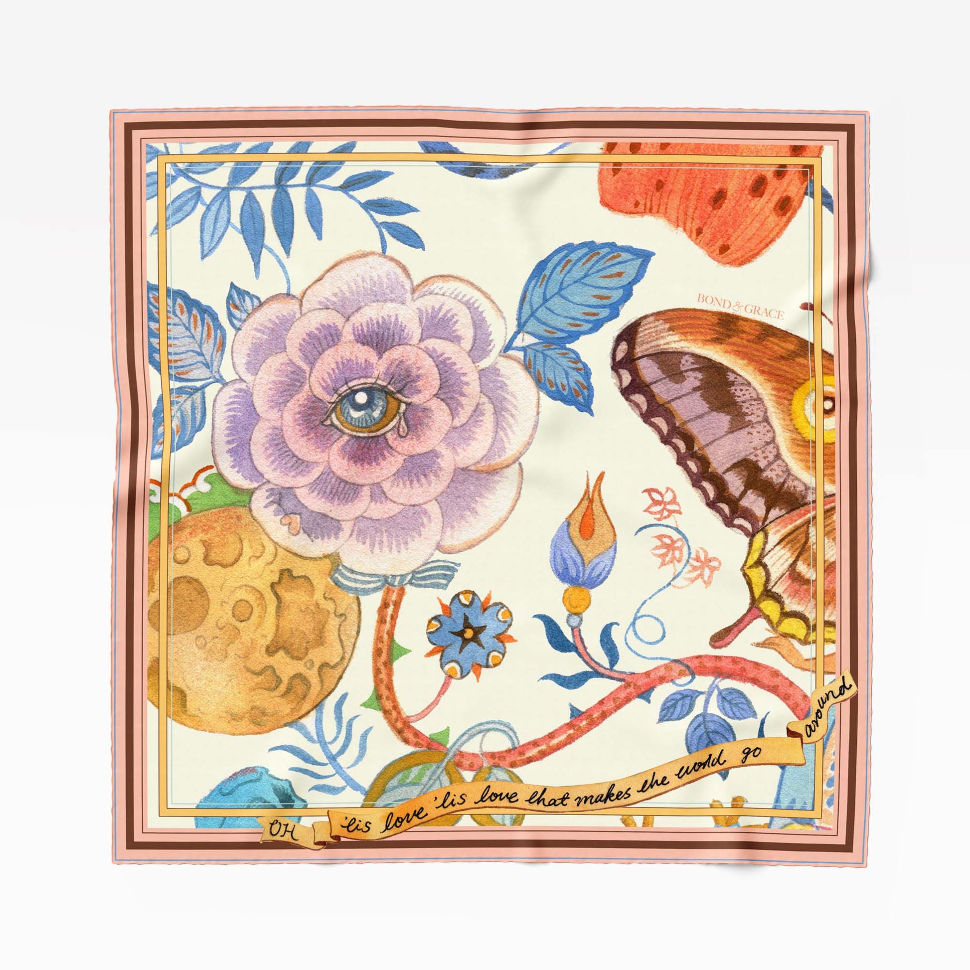 Garrulous Flowers Art Scarf