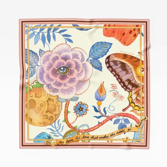 Garrulous Flowers Art Scarf