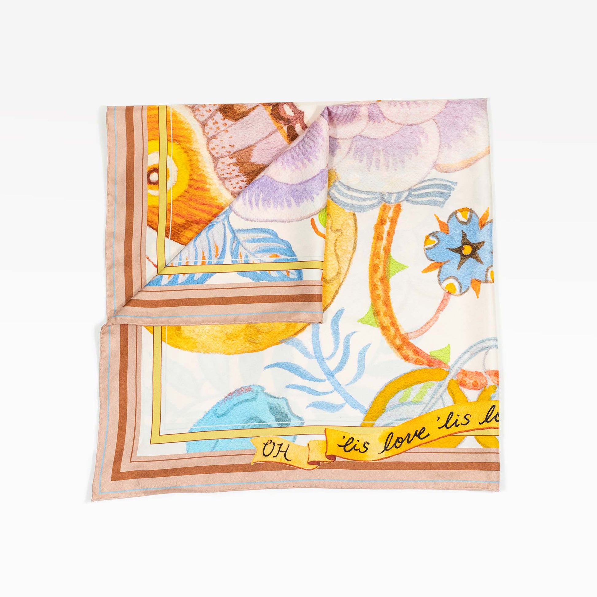 Garrulous Flowers Art Scarf