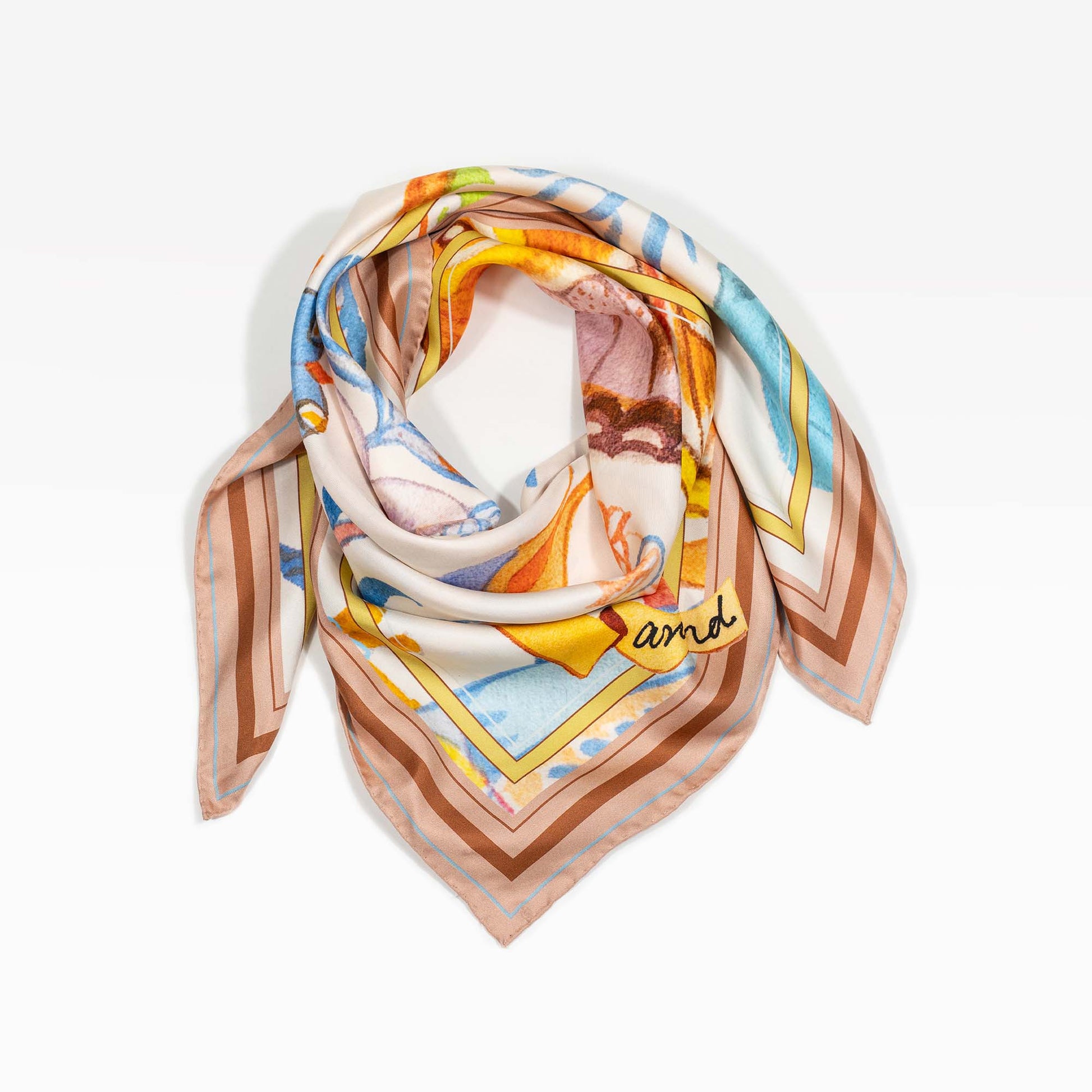 Garrulous Flowers Art Scarf