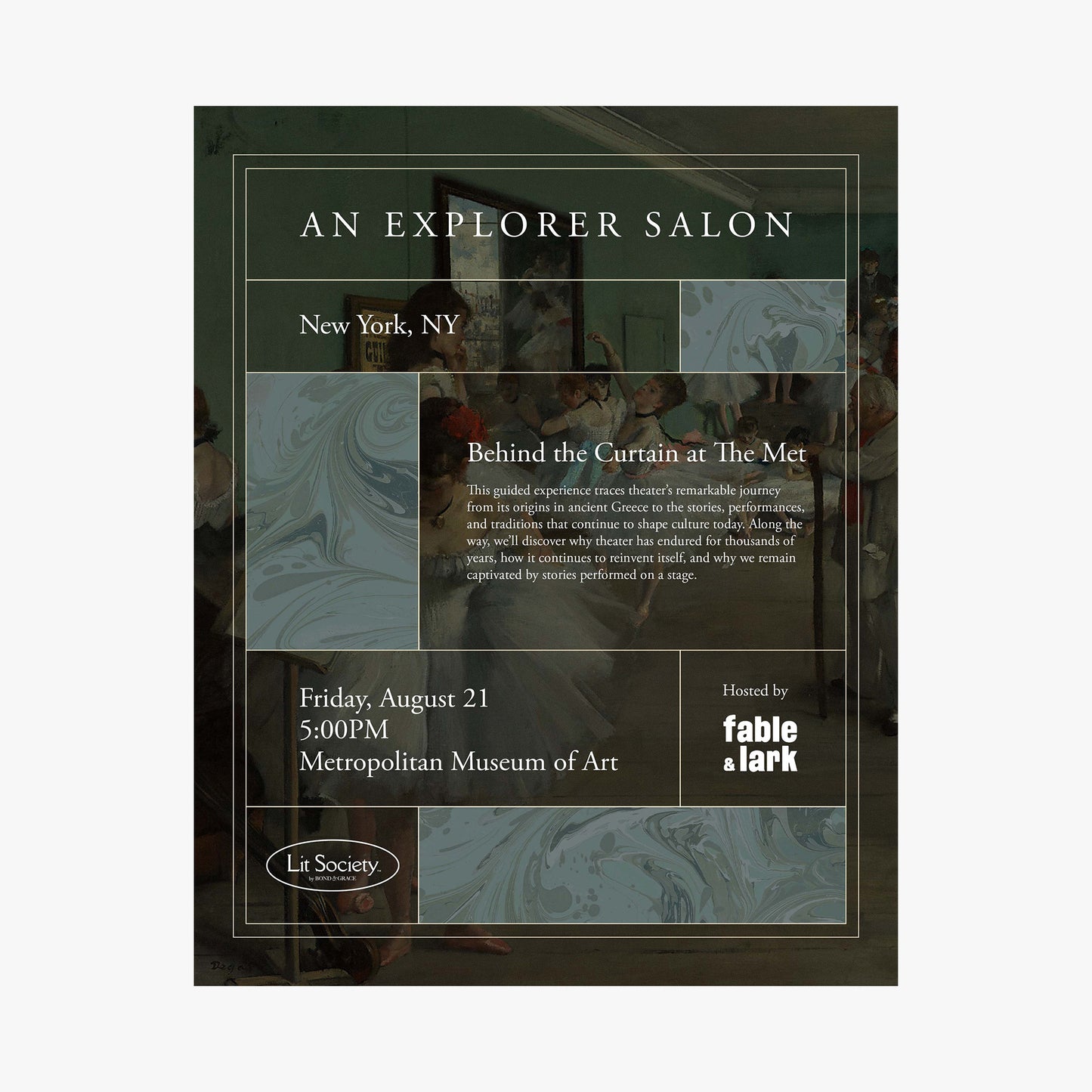Explorer Salon: Behind the Curtain at The Met - NYC