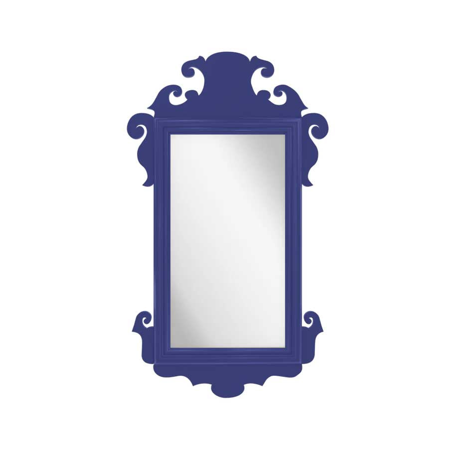 Charleston Mirror - Cheshire Cat Blue