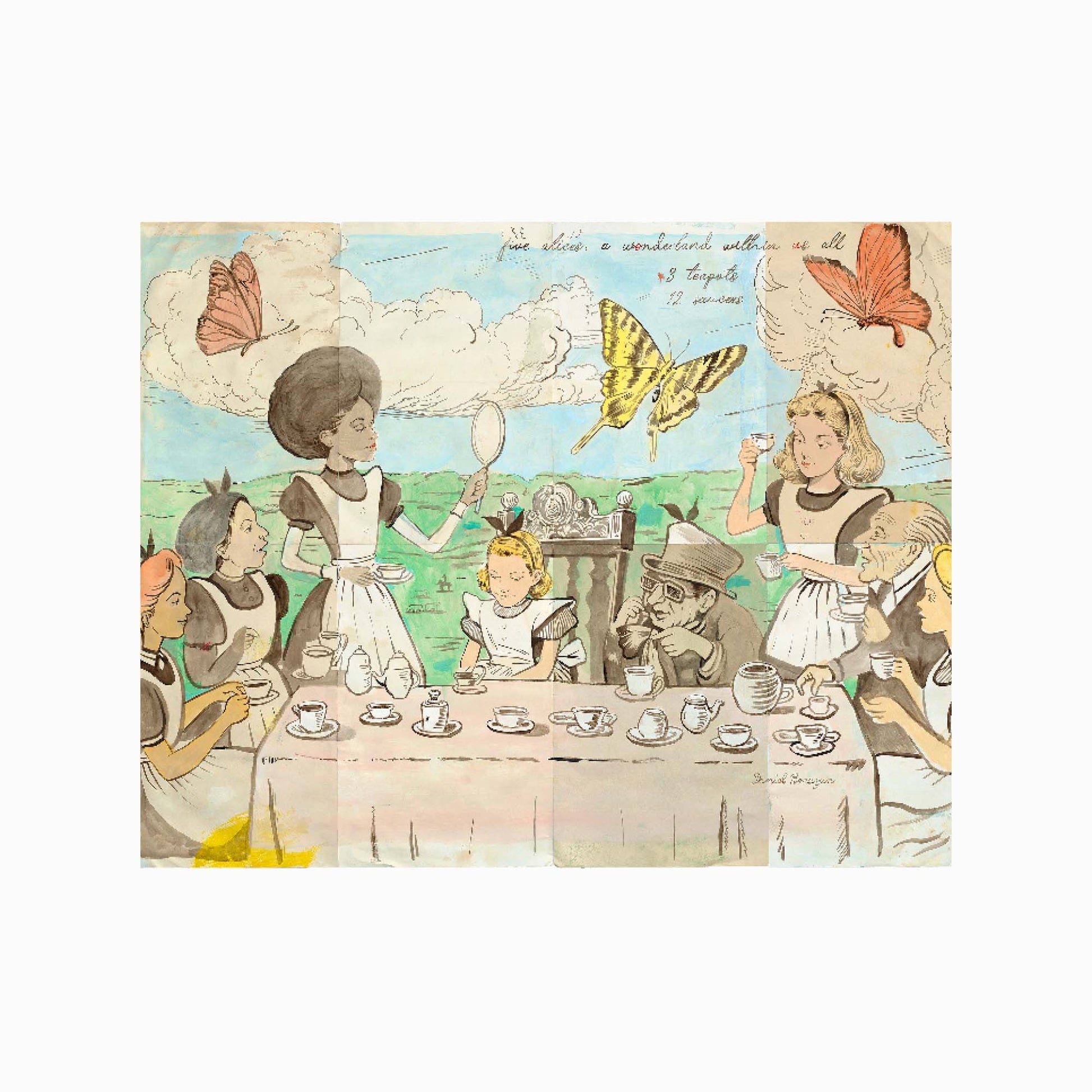 Alice's Infinite Looking Glass Art Print