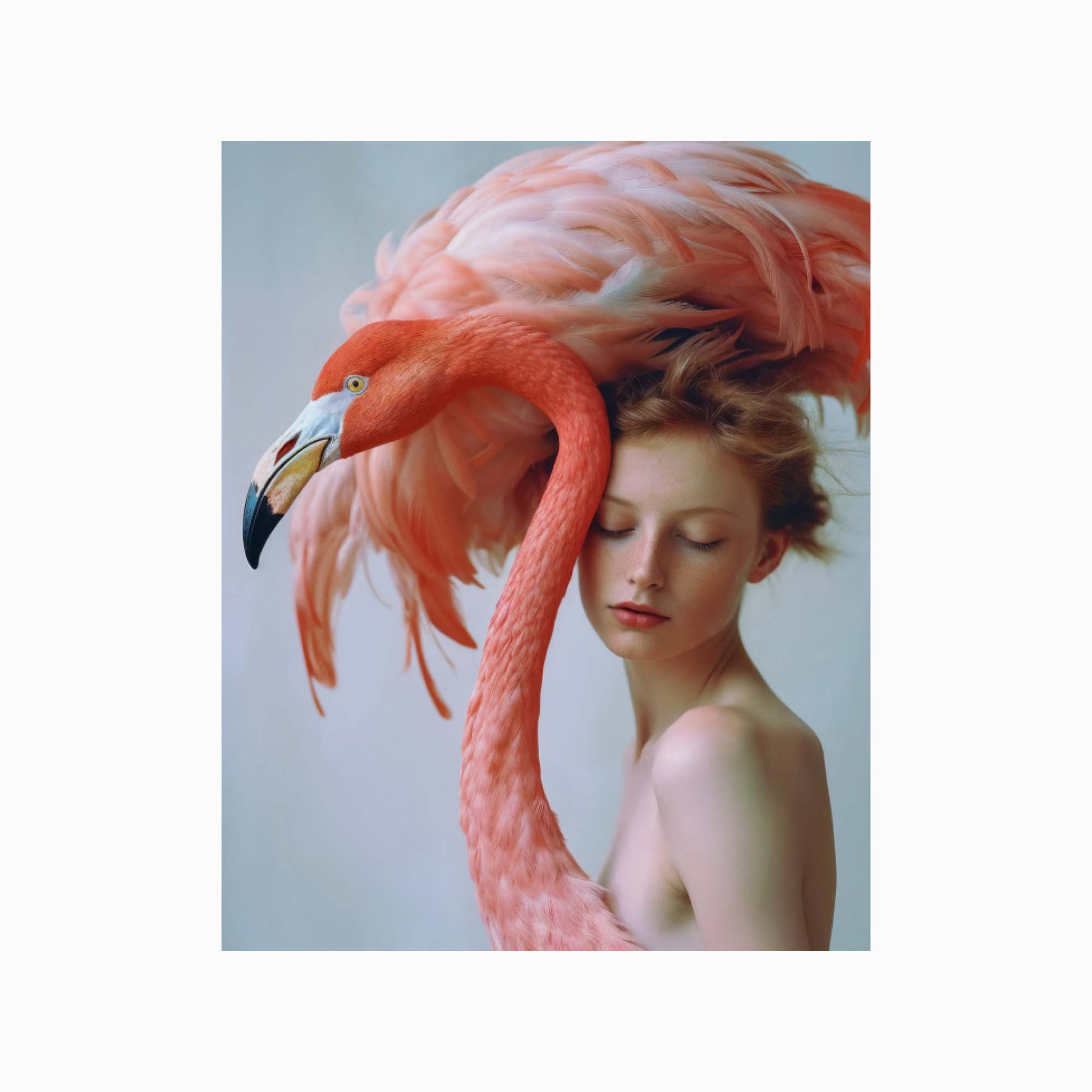 Flamingorphosis Art Print 