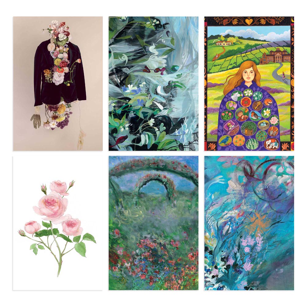Inner Gardens Gift Wrap & Creative Papers Book