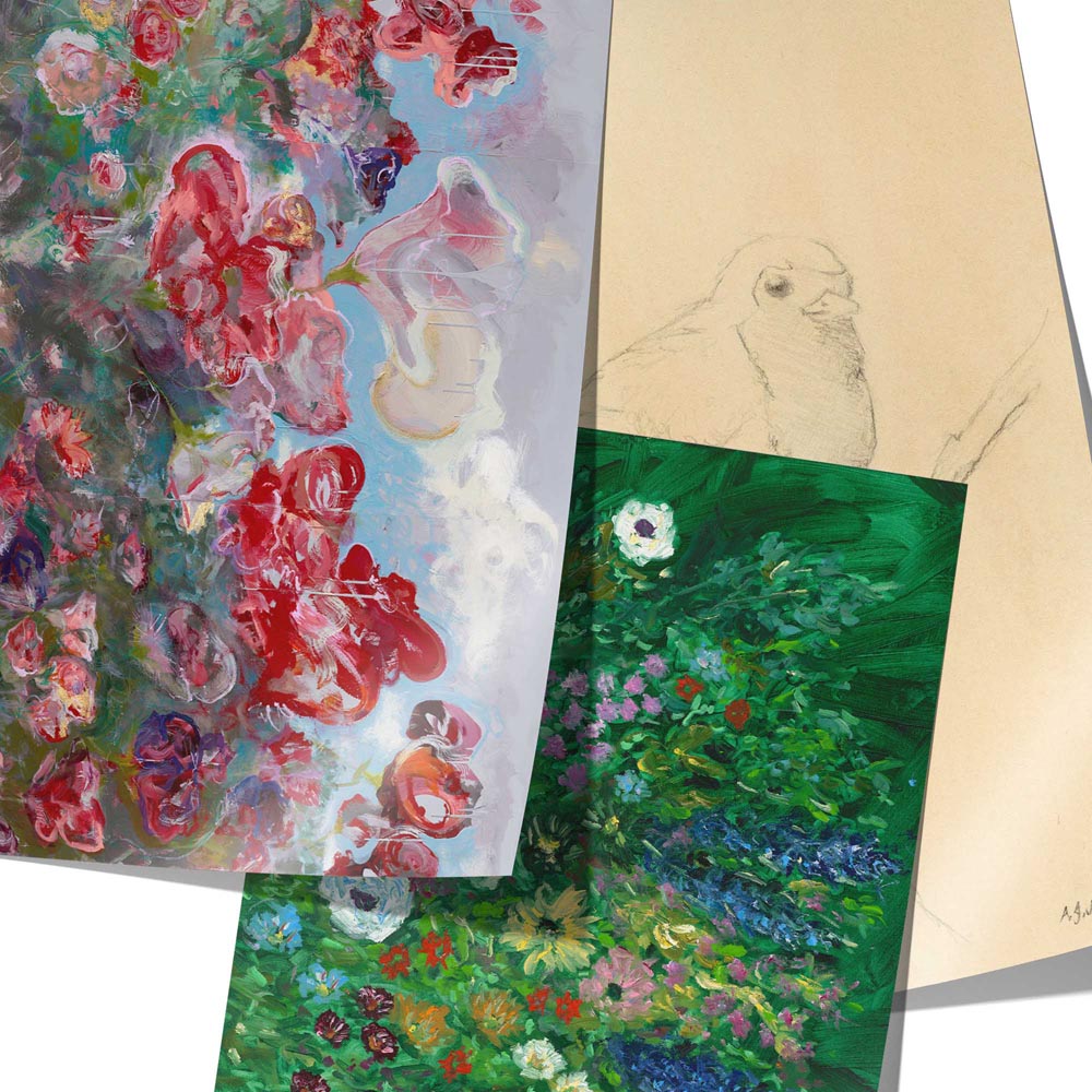 Inner Gardens Gift Wrap & Creative Papers Book