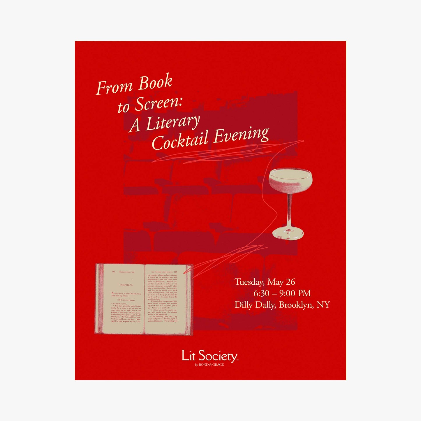 From Book to Screen: A Literary Cocktail Evening