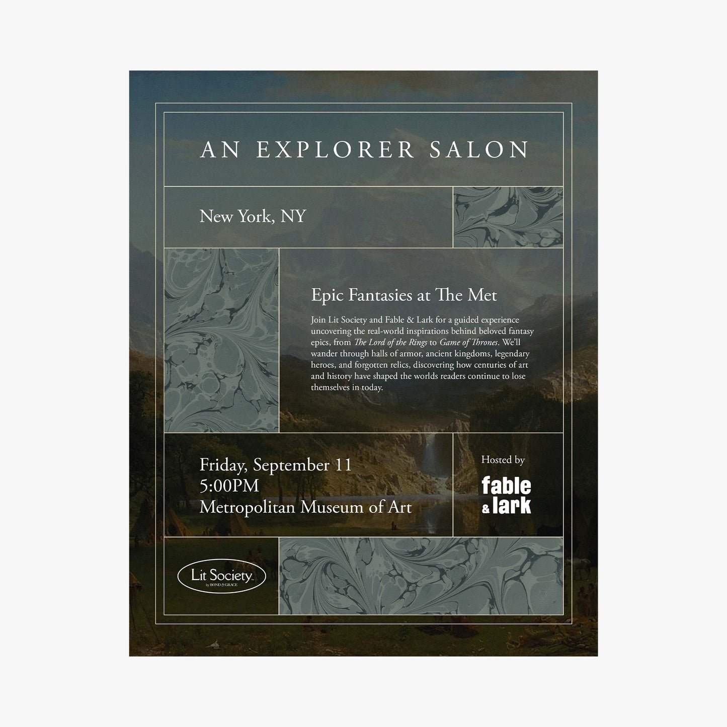Explorer Salon: Epic Fantasies at The Met - NYC