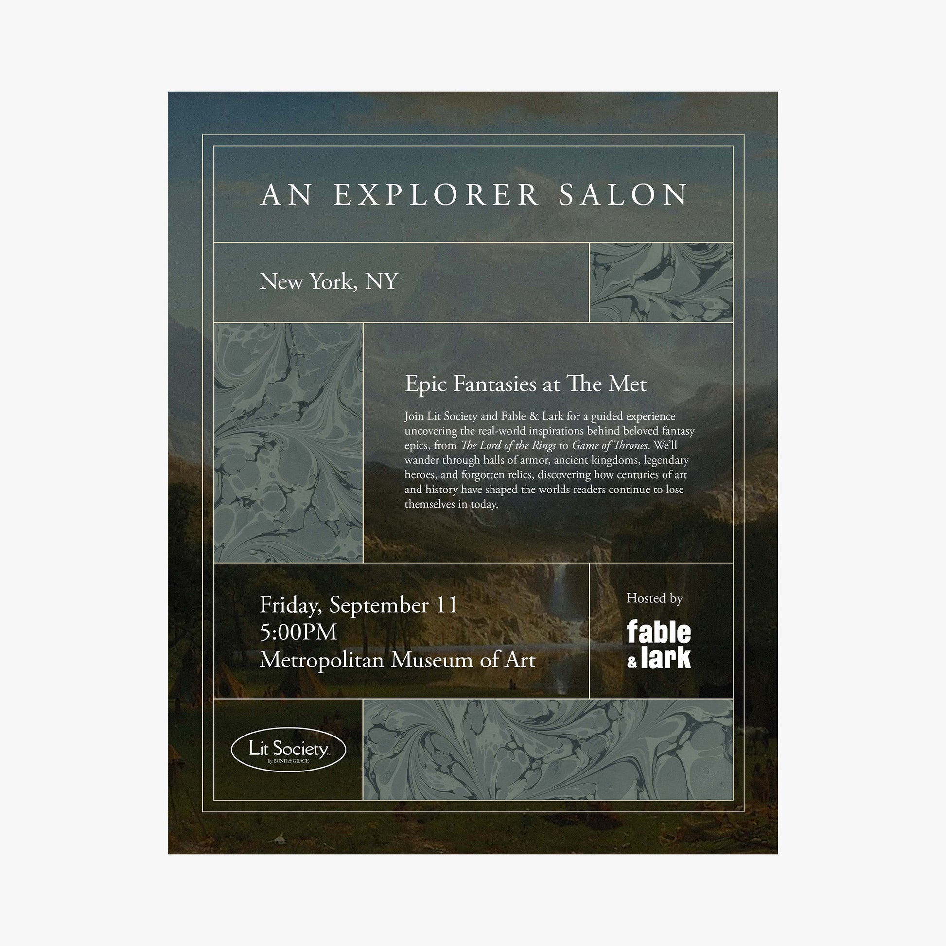 Explorer Salon: Epic Fantasies at The Met - NYC