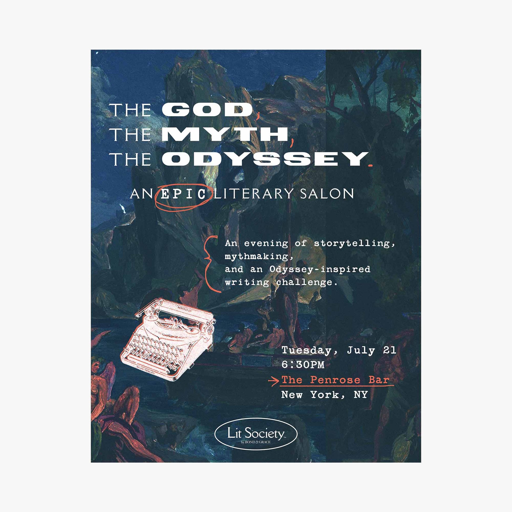 The God, The Myth, The Odyssey: An Epic Literary Salon - NYC