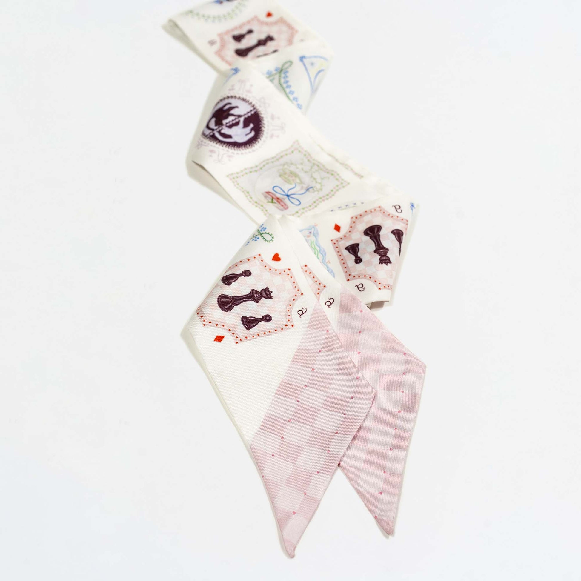 Wonderful Curiosities Silk Twilly Scarf