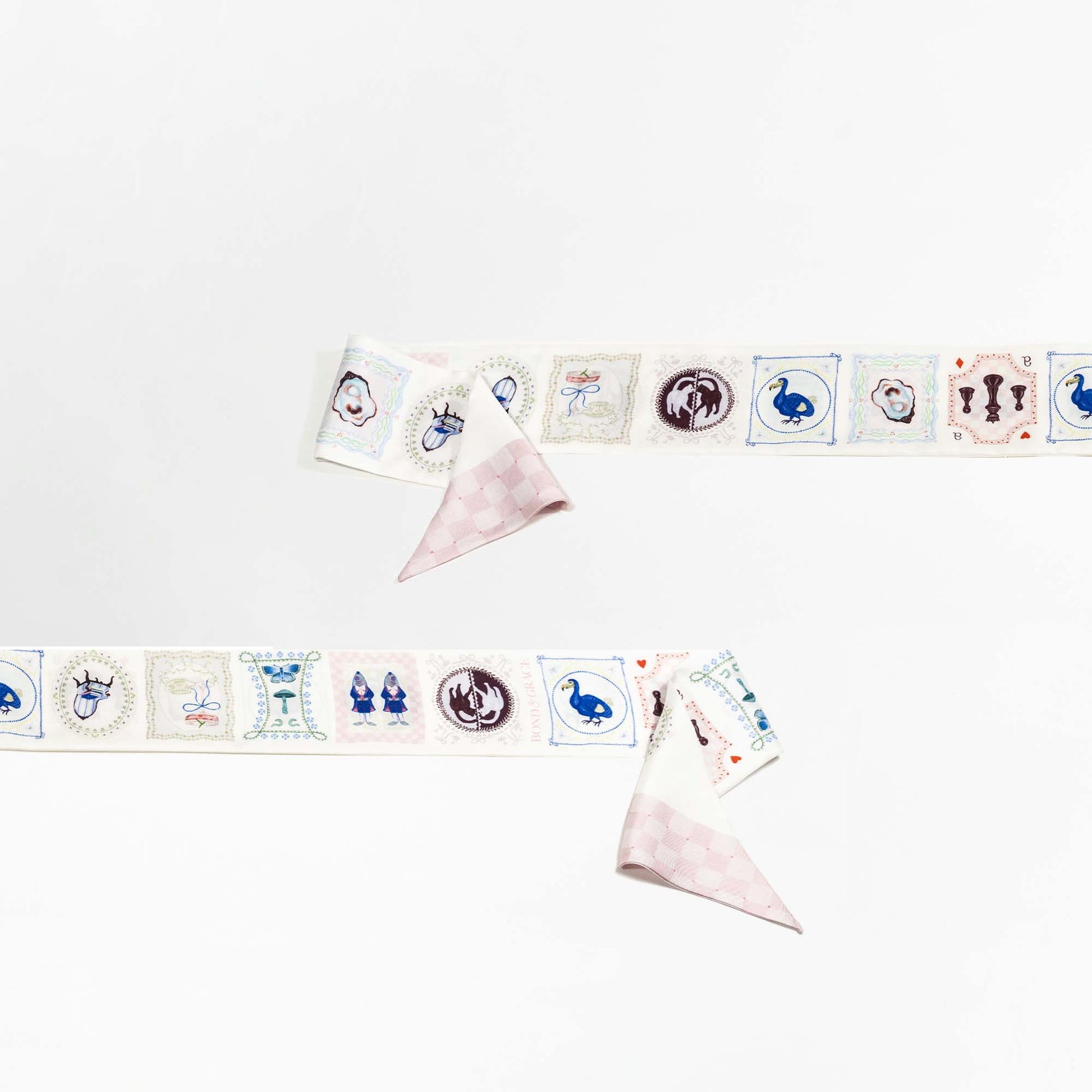 Wonderful Curiosities Silk Twilly Scarf
