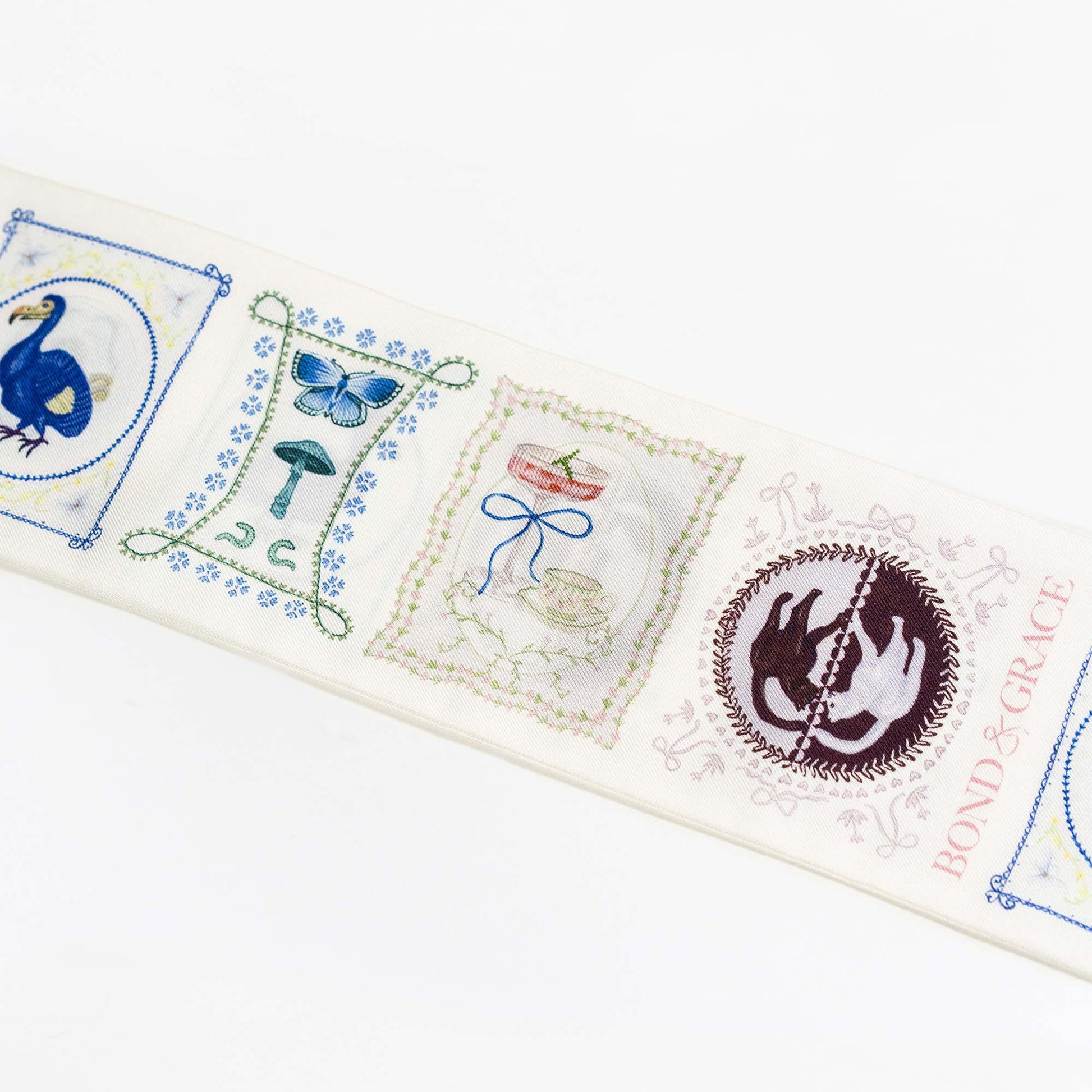 Wonderful Curiosities Silk Twilly Scarf