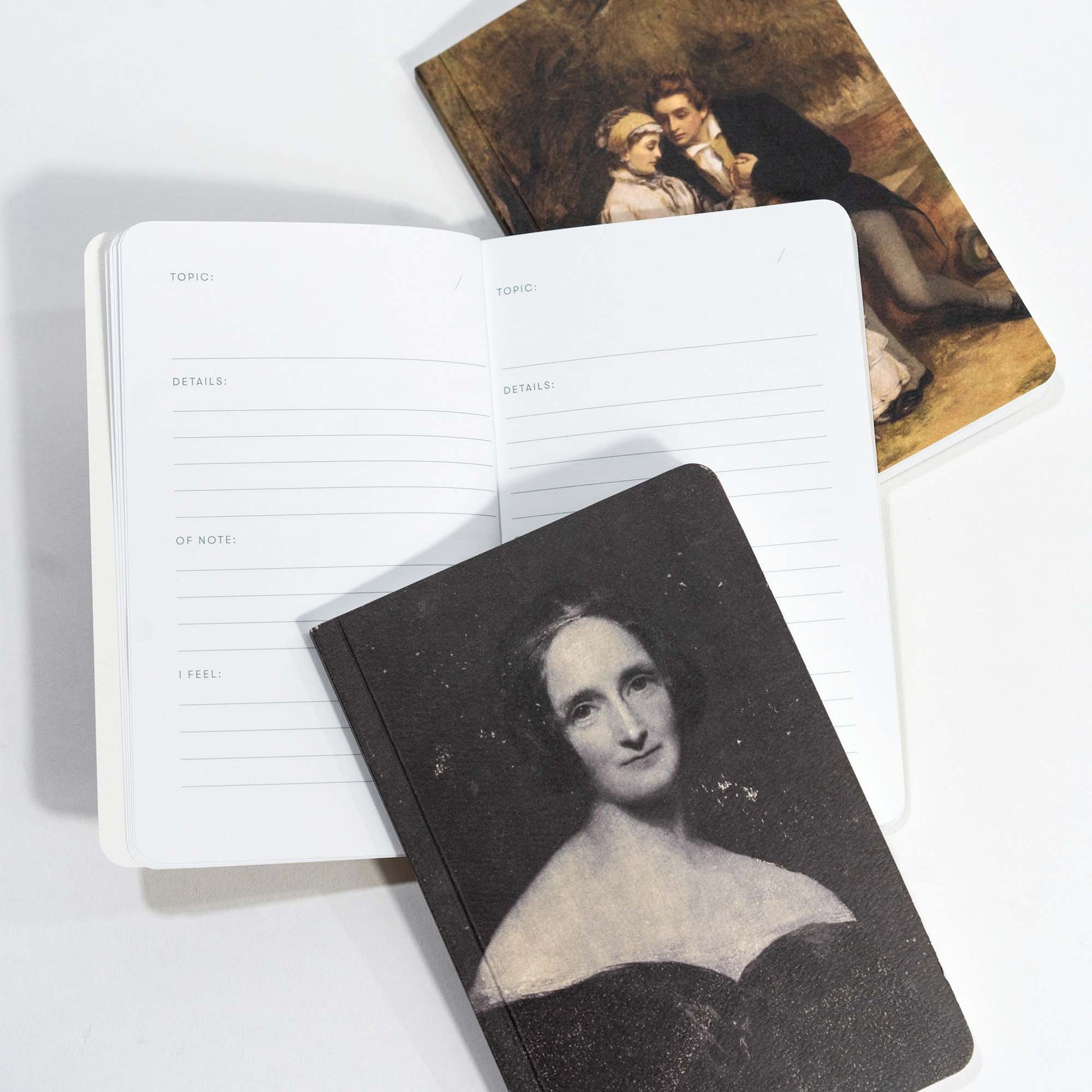 Set of 3 Pocket Journals - Portraits of Mary Shelley